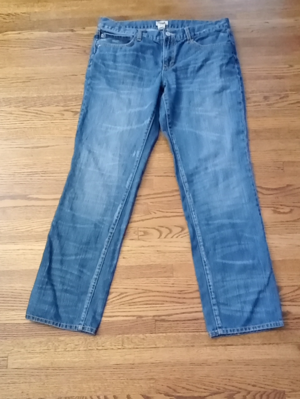Gap Slim Boyfriend Cotton Size 12 W 17" R 9" I 32" Scratch Distressed